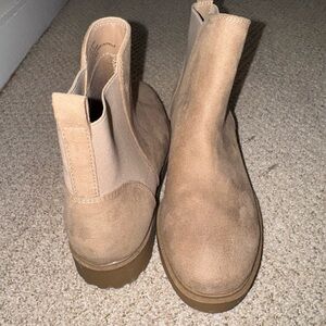 Tan Suede Women's Chelsea Boots